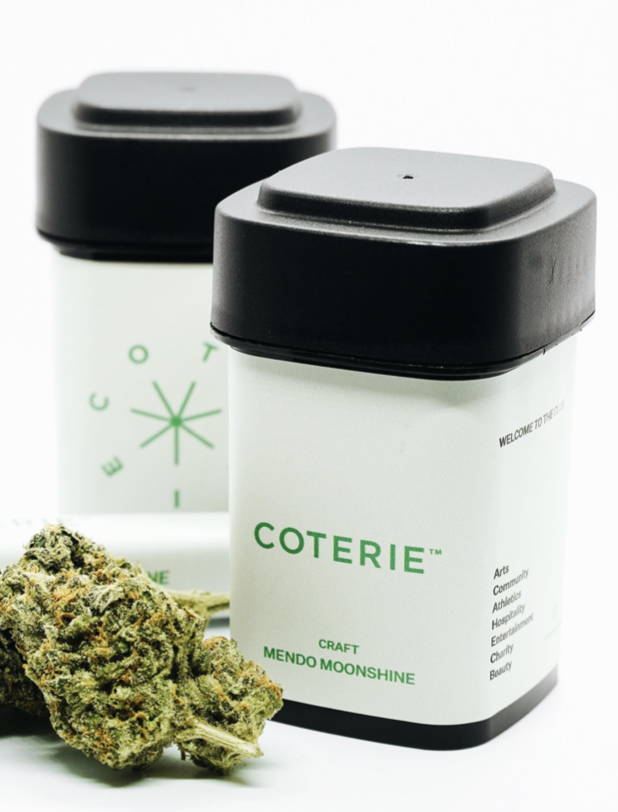 Alchemy and  Coterie Mendo Breath Hybrid, Organically grown in soil—

a system with an active microbiology that promotes biodiversity. It’s the way plants grow in nature, We hand trim this flower, then dry and cure it for 21 days. Mendo Breath Hybrid is bringing you a sweet.