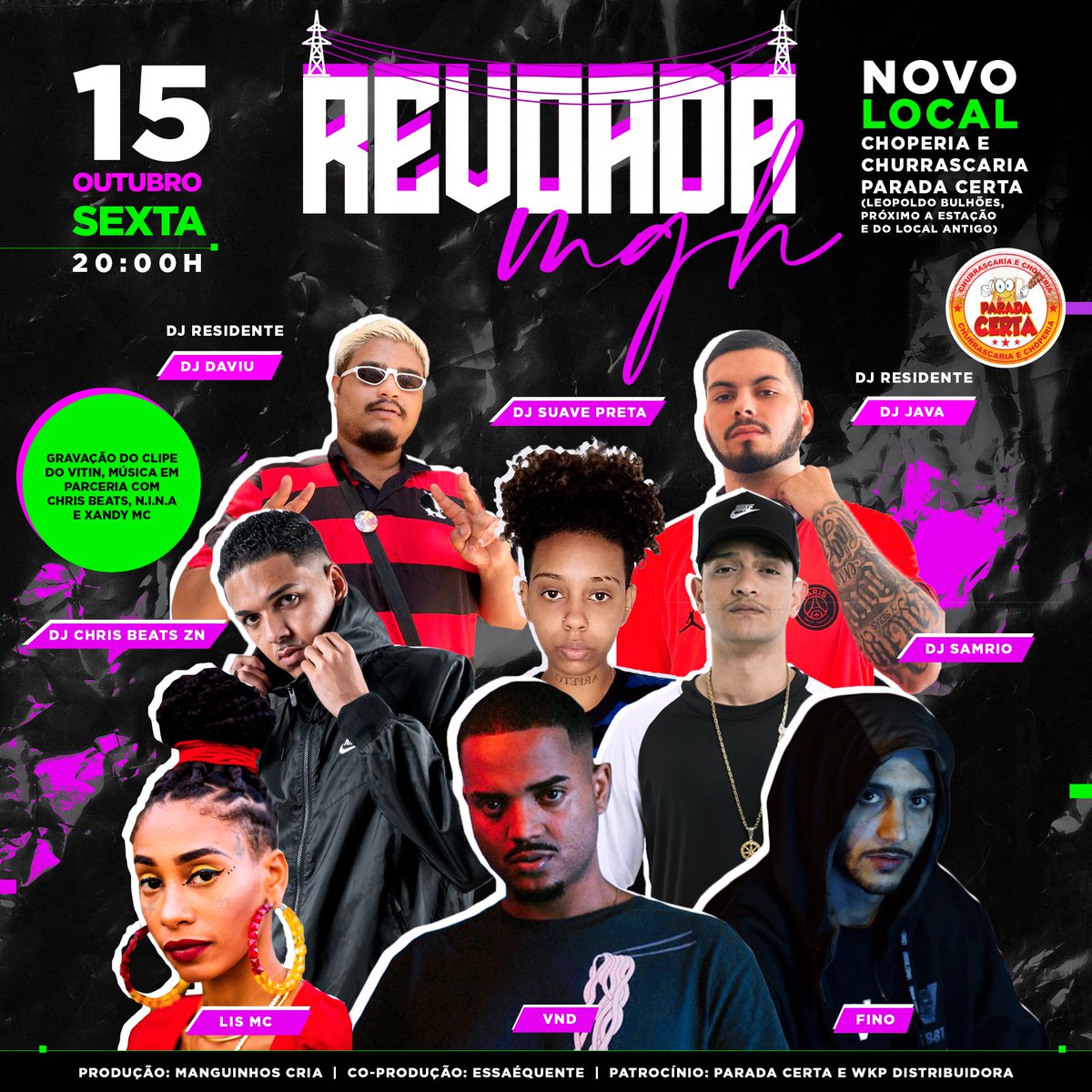 VEM PRA REVOADA SE VOCE QUER SE ENVOLVER 🎶🎵

🔥 DIA 15/10 (ISSO MERMO, SEXTA-FEIRA PRA QUEM CHOROU TANTO) TEM REVOADA MGH 🔥

📍 AGORA EM NOVO PONTO, NA CHURRASCARIA PARADA CERTA (<a href="/CertaRj/">021 Rj</a>)

Confere a LINE UP!
Curte e compartilha.
instagram.com/p/CUsl2wZJ2N-/… pic.x.com/O0N7HALpmP