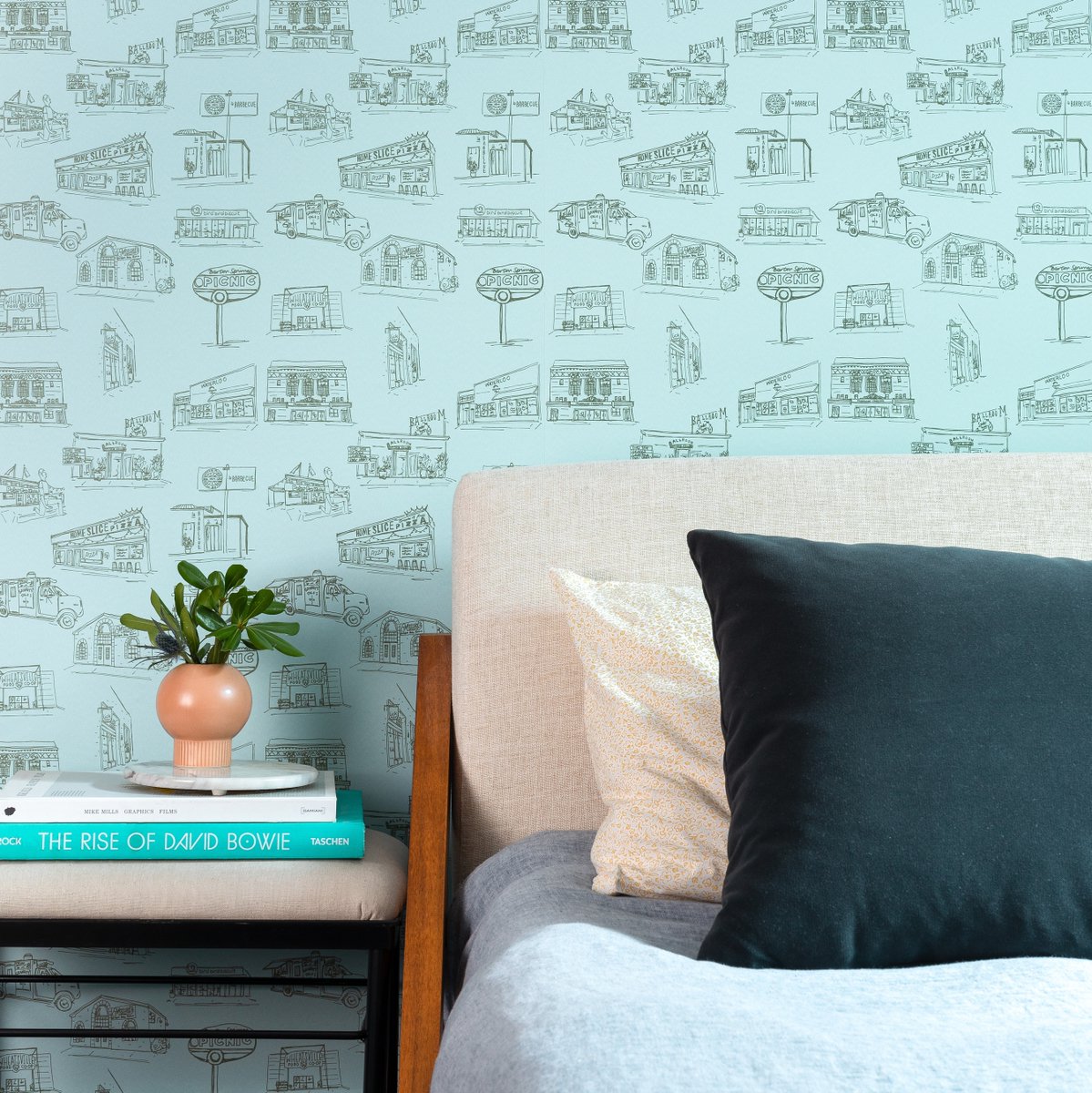 LickIceCreams's tweet image. We’re excited to be included on @Yelp’s limited edition wallpaper with @ChasingPaper! So thankful to be among iconic Austin businesses such as @waterloorecords, @homeslicepizza, @mozartscoffee and more on the wallpaper drawn by Amanda Giuffre of @nounnewyork. ⁠