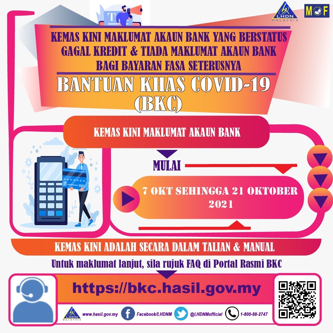 Kenyataan Media Berkaitan Pembayaran Fasa 1 Bantuan Khas Covid 19 Secara Berperingkat