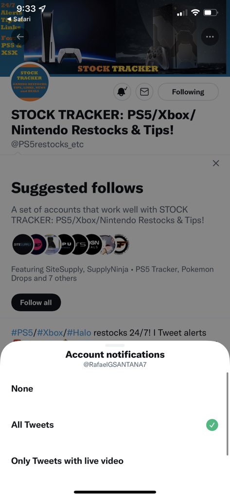 RafaelGSANTANA7's tweet photo. @PS5restocks_etc https://t.co/8UgU6jXklQ