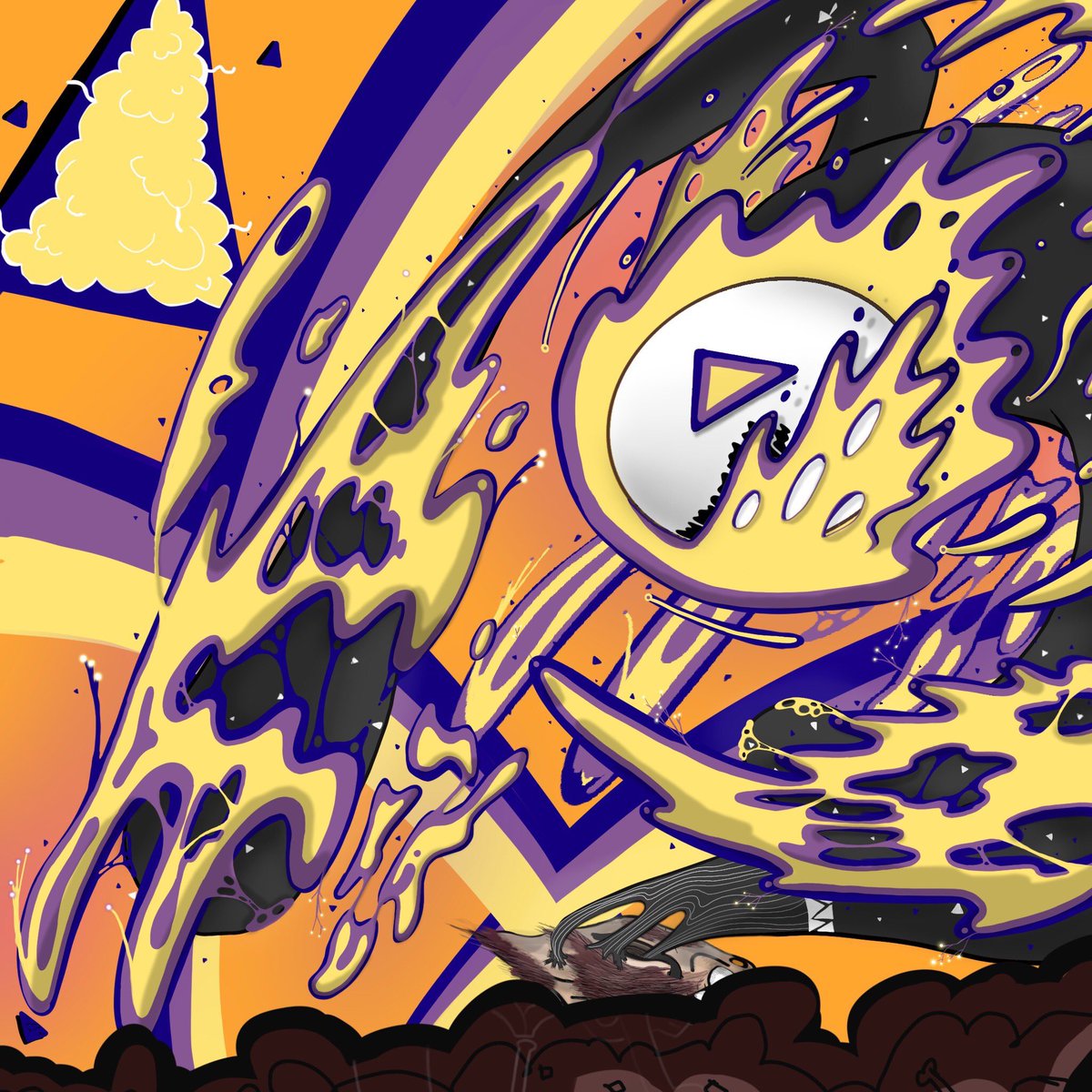 Soul Wolf *EPIC 💛💛💛💛💛💛(collection Hunter) available  on Open sea  linktr.ee/lflsoul