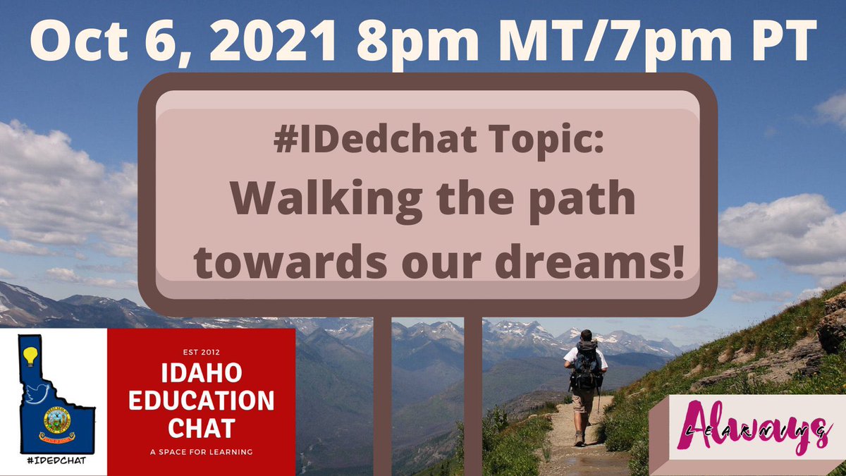 averyteach's tweet image. Hope to see you in less than 30 minutes for tonight’s #IDedchat #TeachNVchat #NVedchat #MTedchat #NCCEchat #IAmNCCE