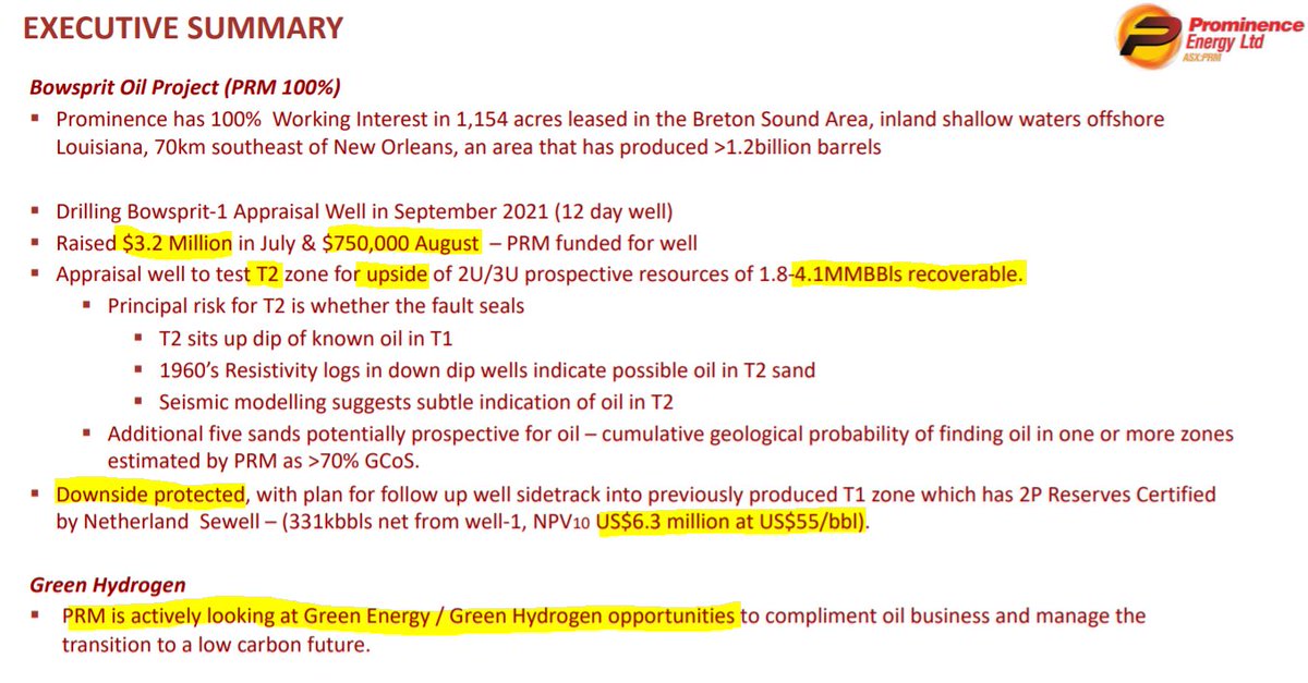prolifix69's tweet photo. $PRM SUMMARY ALL IMO!
✅~$4m+ cash
✅Upside 4.1mBOE deposit -$328m in oil
✅Downside protected with ~$14m proven recoverable reserve 
✅BoD holding ~50m FPO shares
✅Actively looking for Green energy / Hydrogen opportunities 
✅Well drilling is FULLY FUNDED

⚠️MC = $13M!⏰⏰⏰ https://t.co/e1ieXQNIlm
