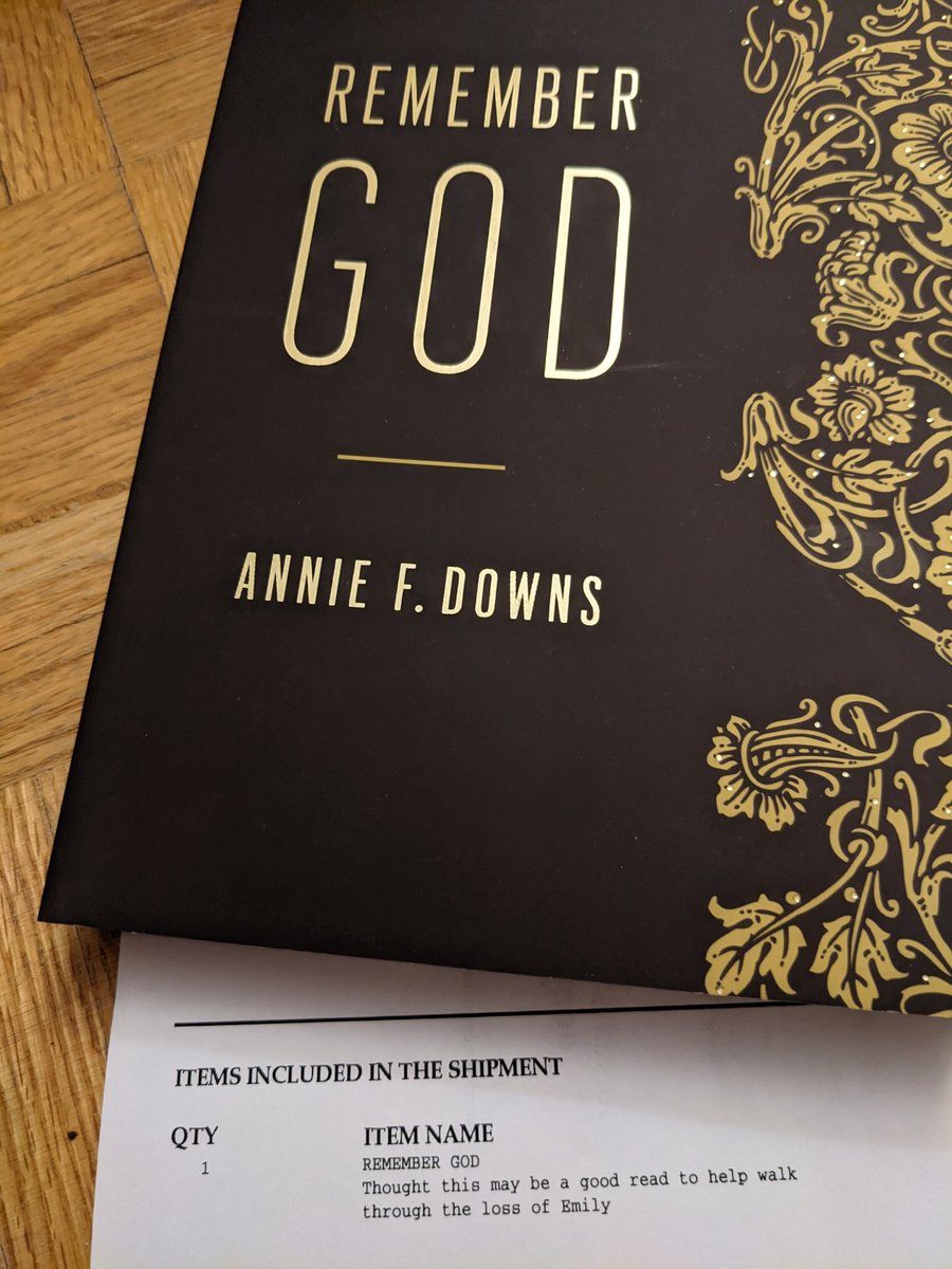 jamirundle's tweet photo. .@anniefdowns, I lost a dear friend last month. I opened my mailbox tonight to find Remember God. I realized immediately who it was from - my sweet cousin Sam. And now I'm a blubbering mess. I'm grateful to have this book and for such thoughtful friends on this grief journey. https://t.co/hFkxjdolUE