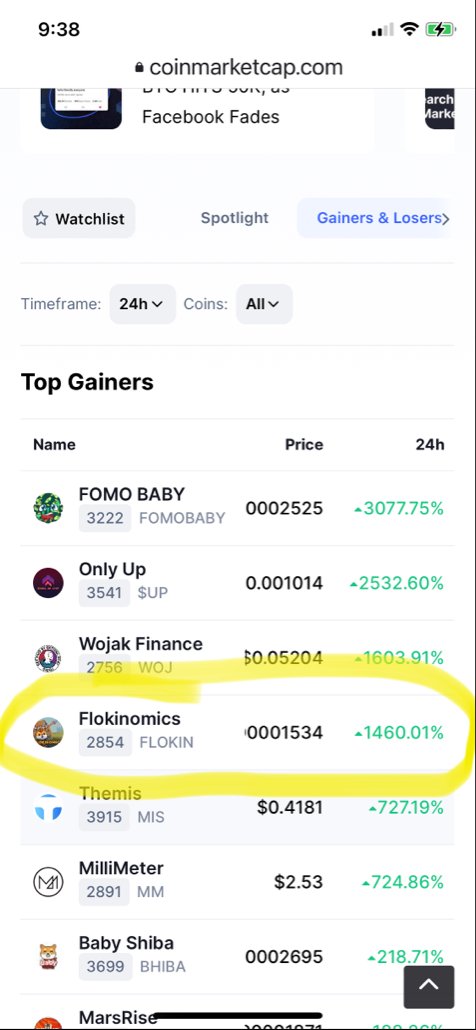 $SHIB.X $DOGE.X 

Took profits? Late to the party?  Here’s the real trendsetter.

flokinomics.com

$FLOKIN #FLOKINOMICS $shib $doge $eth $btc $floki $adaup #roningmz #fatcake #BabyFloki #MiniFloki