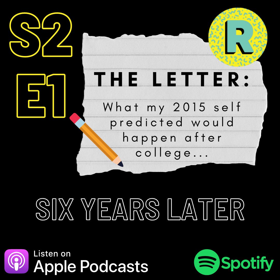 RazzedPodcast's tweet photo. We are back for Season 2 of Razzed! Join Raz as he reads a letter he wrote himself the night before he graduated from high school! See if any of his 2015 predictions came true and the flashbacks of what it was like when he wrote the letter! Link in Bio ✨ https://t.co/H7FqJl4HiW