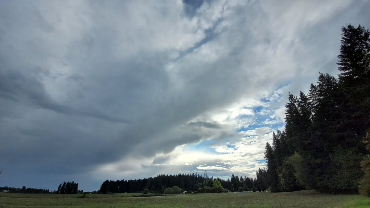 tommegma's tweet photo. Wonderful skies today, such a shame I can't take pictures whilst driving! These were taken walking at CASEE and from my backyard.
The first two are looking left then right in the same spot.

@NatashaKOIN6
@JosephForecast 

#weather #clouds #pnw https://t.co/e1Igk3Xrp6