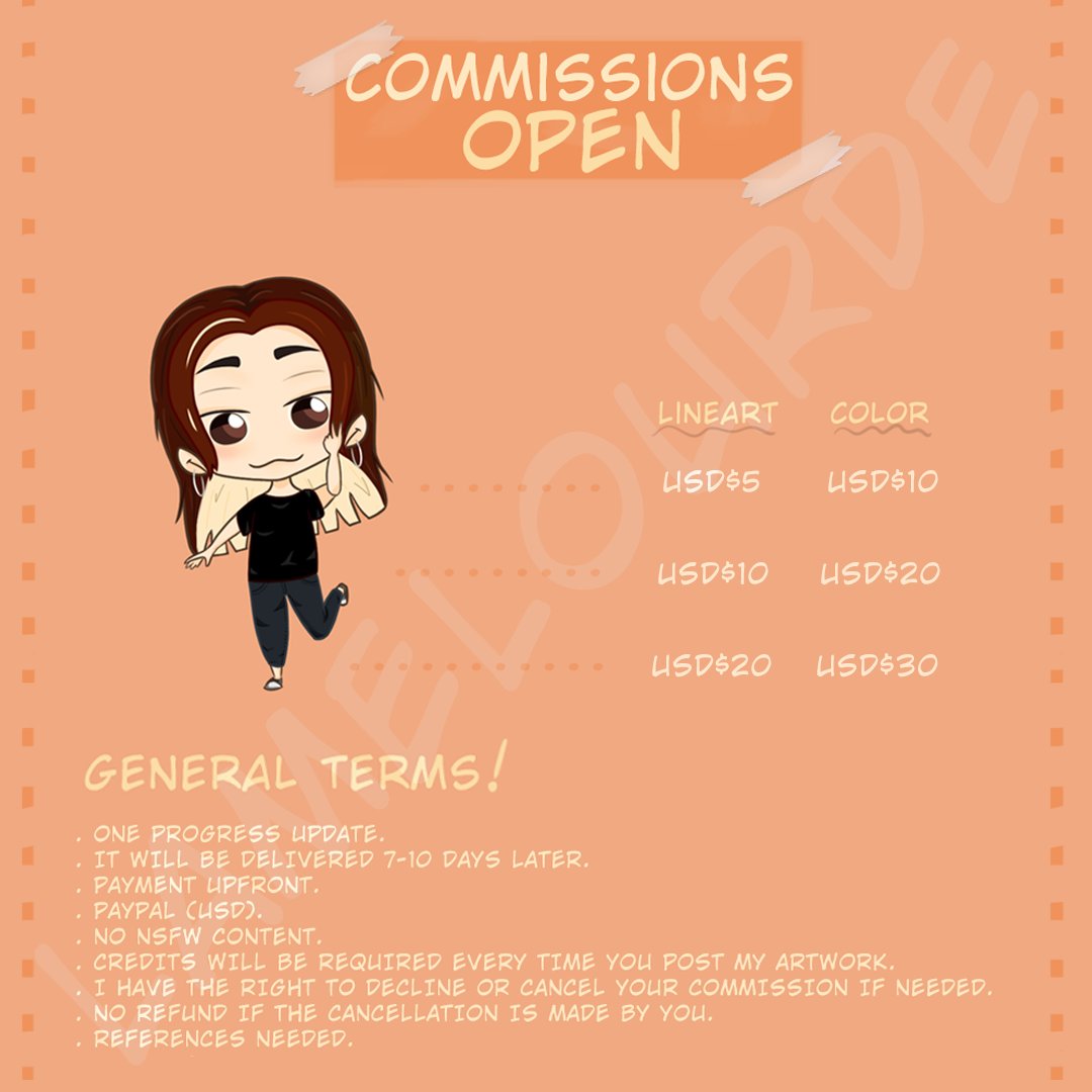 🎨 COMISIONES ABIERTAS 🎨

Los precios de la primera imagen son válidos en Argentina. Los de la segunda, en el exterior.

Si dan RT, me hacen un favor.
#commissionsopen pic.x.com/zmdi7xYsGG