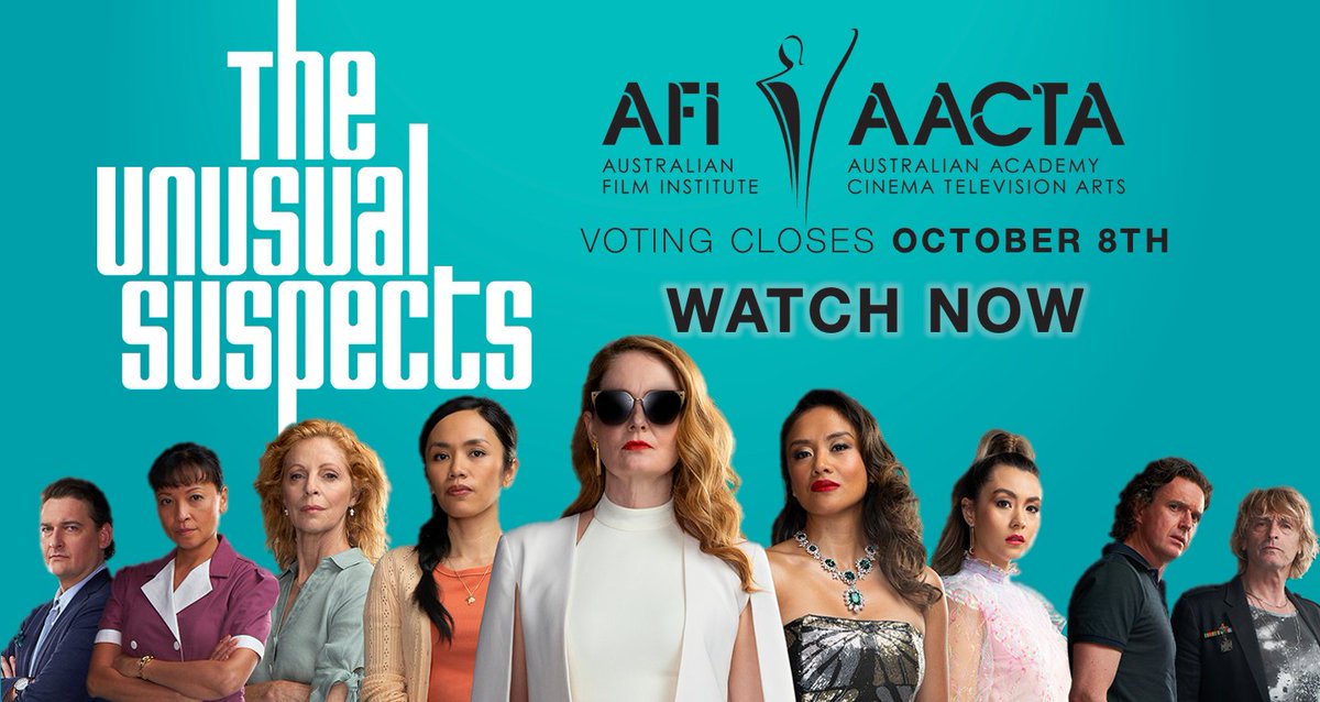 Only 1 day left for <a href="/AACTA/">AACTA</a> members to vote for #theunusualsuspects in this years AACTA awards! Jump onto tv.aacta.org to watch and vote