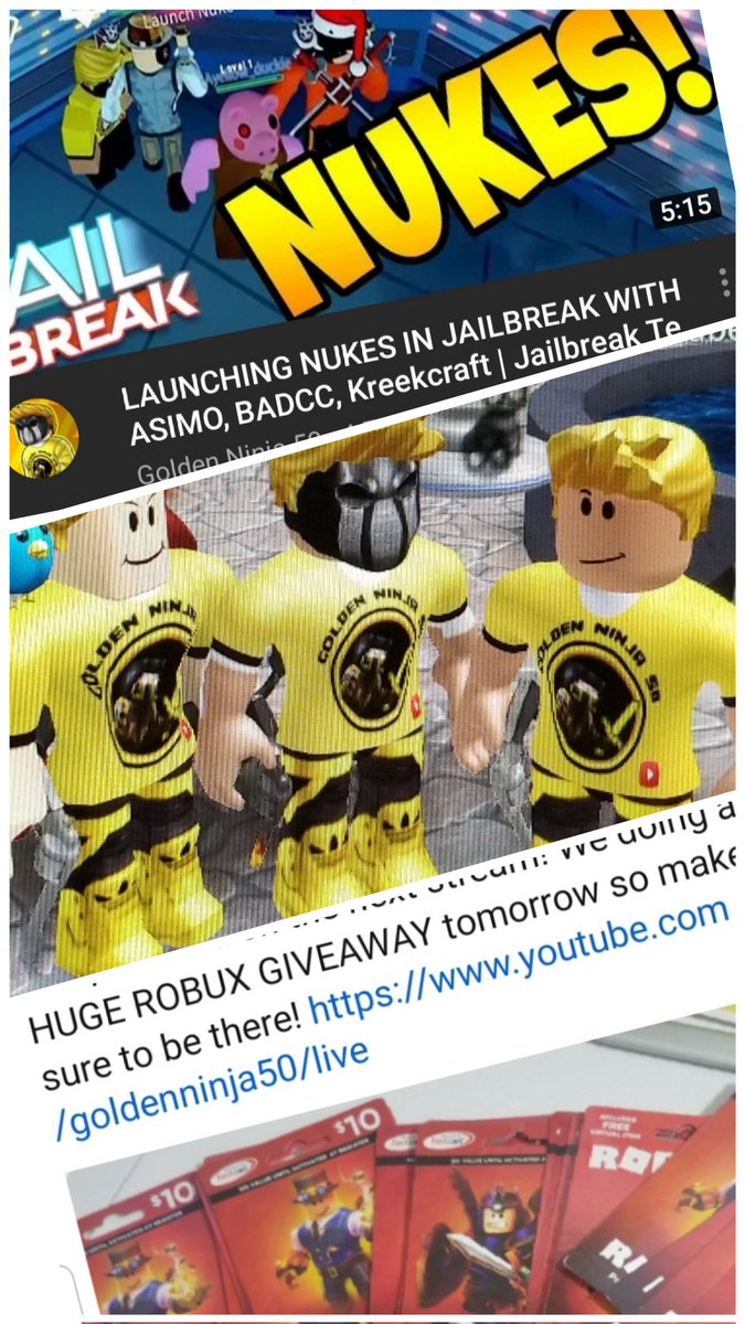 Ninja50Fan's tweet image. Ahhh the old days in roblox..
Launching nukes, impersonation, robux giveaways #robloxTOS
