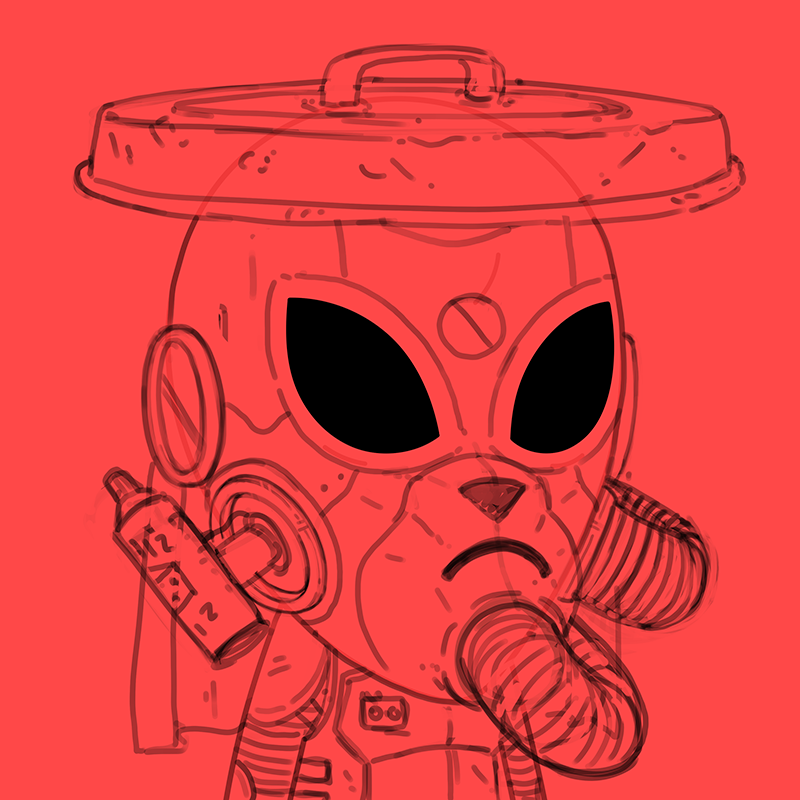 TheVisitorsNFT's tweet photo. Woo! 5,000 followers!

As promised, here's some sketches for the first Recycler event which is about a month away. https://t.co/8z4AbGM9yL