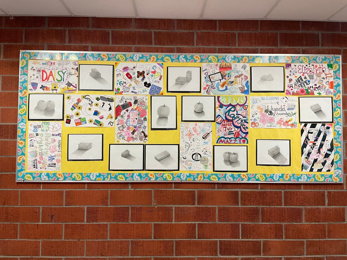 Mrs. Blair's Wall of Fame - beginning and advanced art students' work
#ProudToBePUSD #DisciplinaryLiteracyProducts
