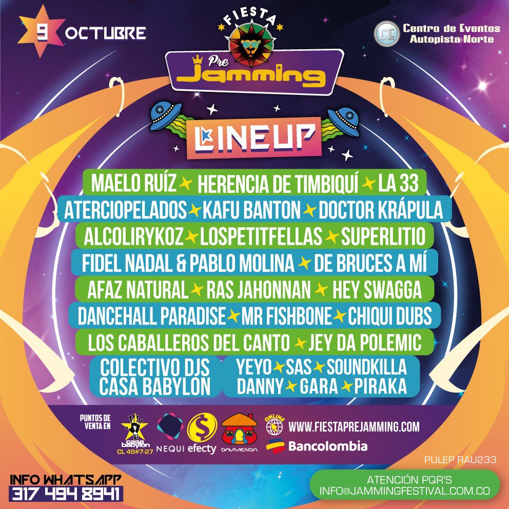 cartelurbano's tweet photo. #CreadoresCriollos | Pilas que este sábado llegará la gran #FiestaPreJamming, no se quede por fuera de tremendo rumbón e ir calentando los motores para el @FestivalJamming.

Quédese pegado a nuestras redes porque vamos a estar rifando unas boletas. https://t.co/OcltJKmk5t