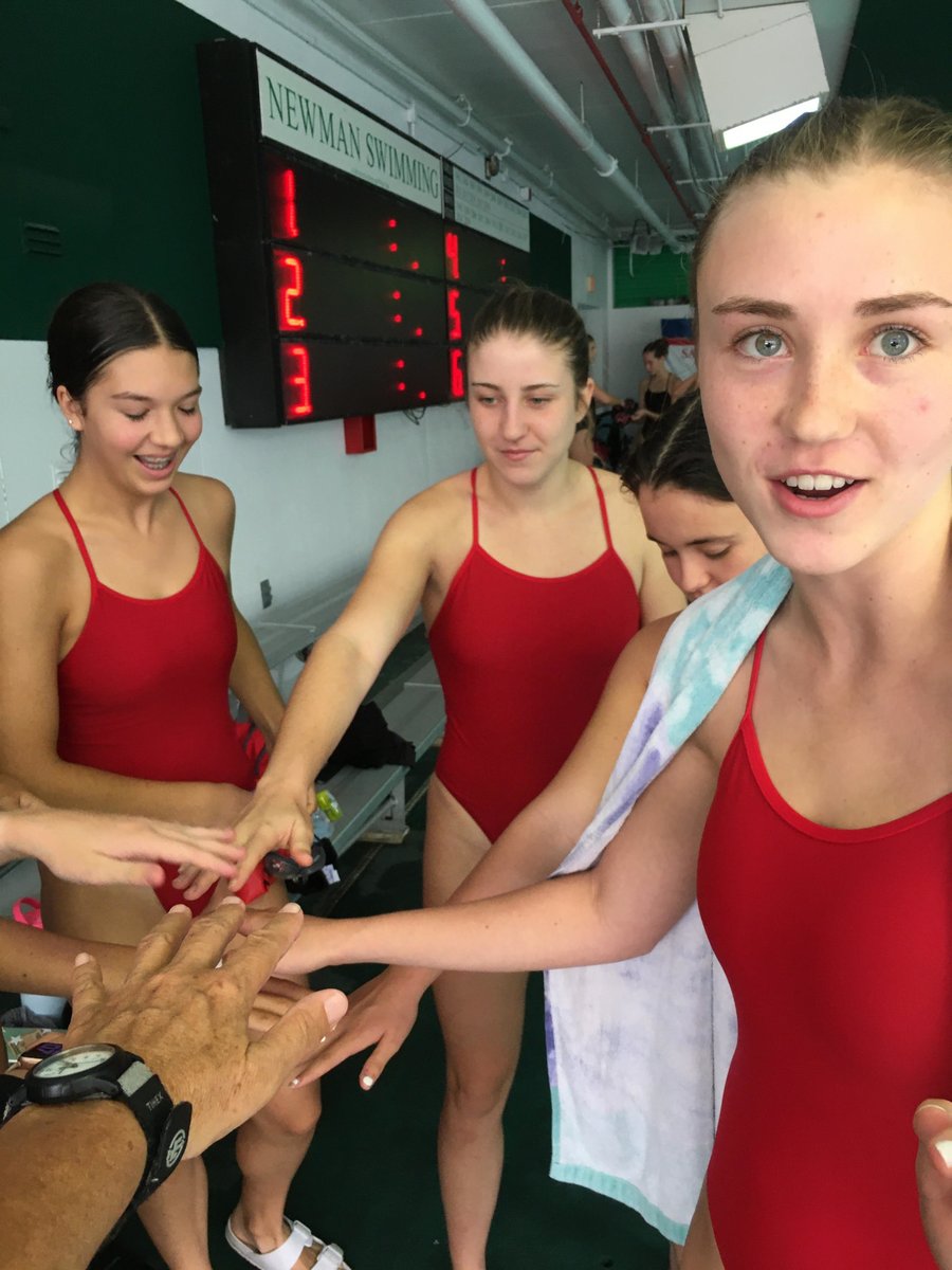 mcgeheeschool's tweet photo. The varsity swim team competed in their first meet at Newman last Saturday with four of our students qualifying for the state meet. Congrats to Amelia Pullen '22, Vivienne Pullen '25, Ellie Schmidt '22, and Abbie Spera '23. Go Hawks!

#swimming
#mcgeheehawks
#leadingwomen https://t.co/ndRkXH9Nyq