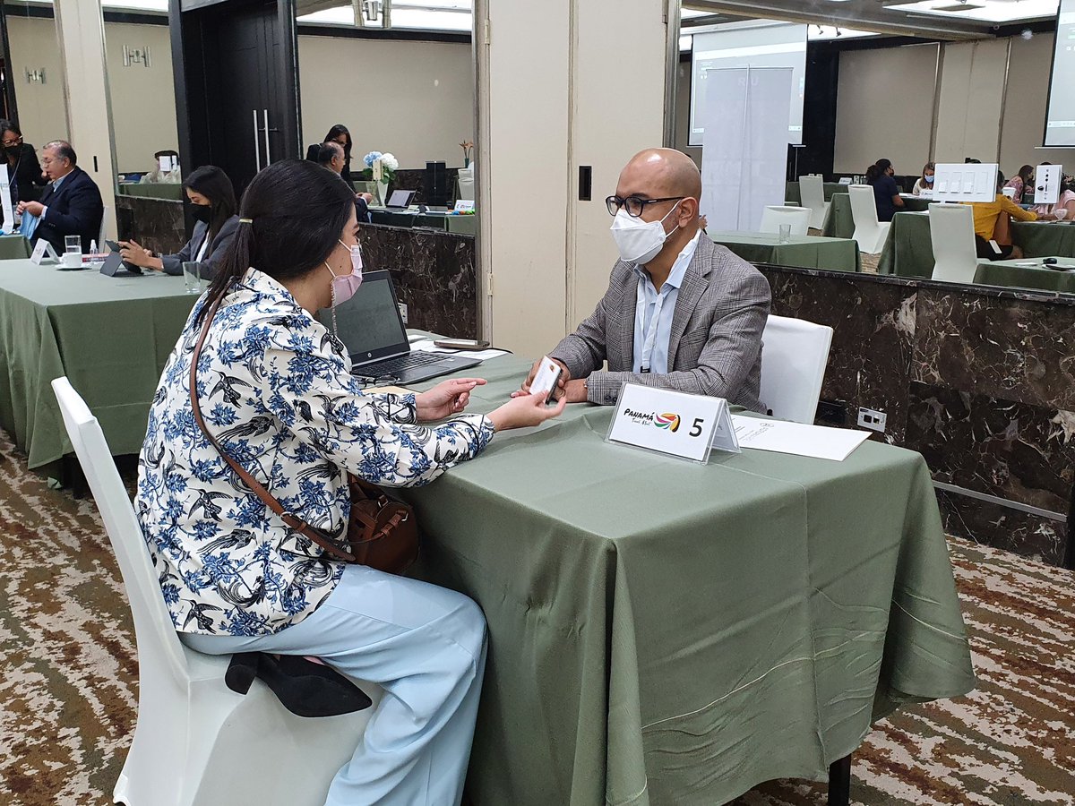 El Panama Travel Mart, nuestros socios realizaron importantes citas de negocios con más de 35 compradores, iniciando la reactivación del turismo en 🇵🇦 <a href="/PanamaCamtur/">Camtur Camara Nacional de Turismo.</a> <a href="/ATP_panama/">Autoridad de Turismo de Panamá</a> <a href="/arcoirispanama/">Viajes Arco Iris</a> <a href="/GamboaToursPma/">Gamboa Tours Panamá</a>