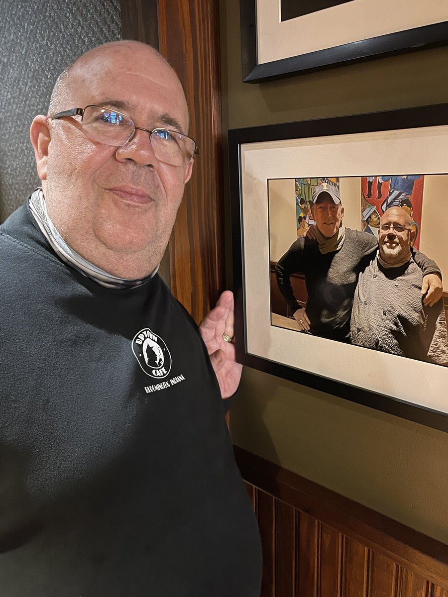 martypieratt's tweet photo. So cool today to hang with Michael Cassady & @davecoq2
Mike owns the Uptown Café near @IUBloomington.
That’s where #TheBoss @springsteen dined on a cheeseburger & fries along with Hoosier pal @johnmellencamp
The @rockhall duo were working on a song just released…
#WastedDays https://t.co/zcyI3QYUZX