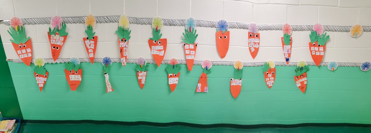 CourtneyLFlores's tweet photo. Check out our garden of Creepy Carrots! @NISDBoldt @nisdelemelar  #Kinder https://t.co/sgi29t5UVQ