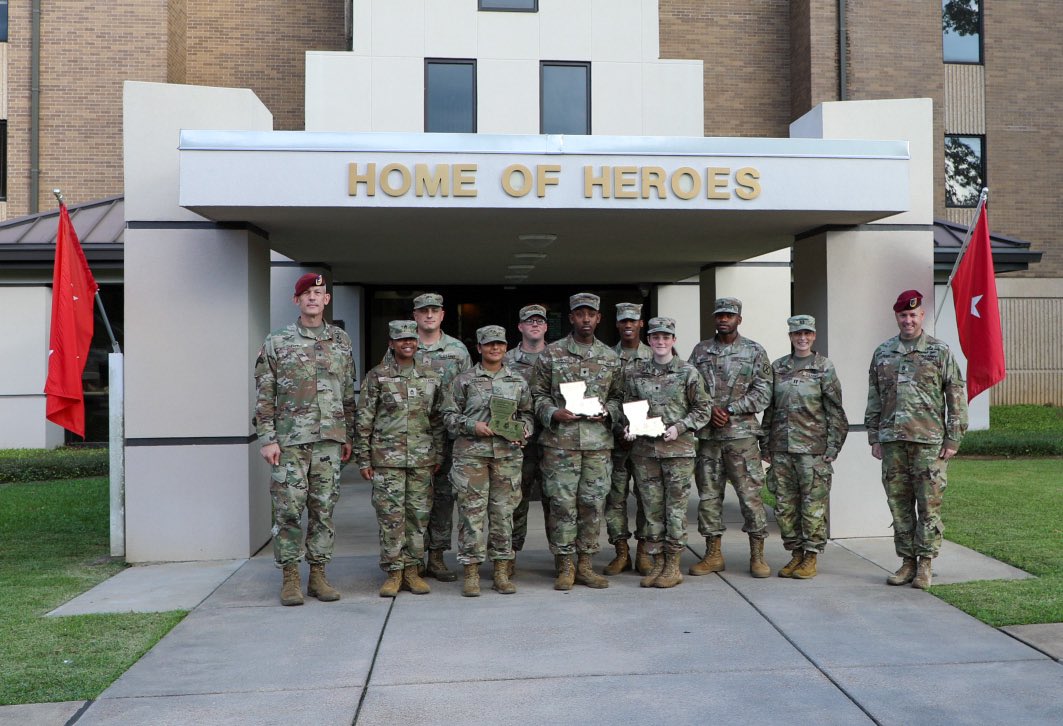 JRTC_FortPolk's tweet photo. Brig. Gen. Hope Rampy, the 62nd AG of the Army visited JRTC and Fort Polk on 05 Oct. to provide career progression briefs, present HR awards, and engage with Senior leaders. #ArmyHRC #IPPSA #PeopleFirst @ArmyHRC @LtgGary @3_10MTNPatriots https://t.co/l9n564ssPn