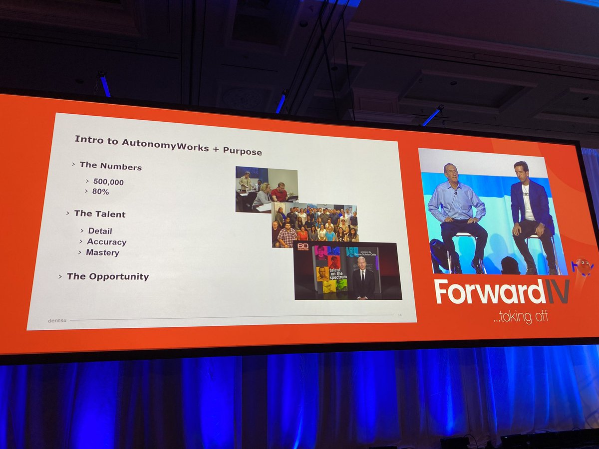 So proud of the @UiPath partnership with @AutonomyWorks and @dentsuintl to enable adults with autism to realize their potential through skilling on #automation and working side by side with robots  #UiPathForward