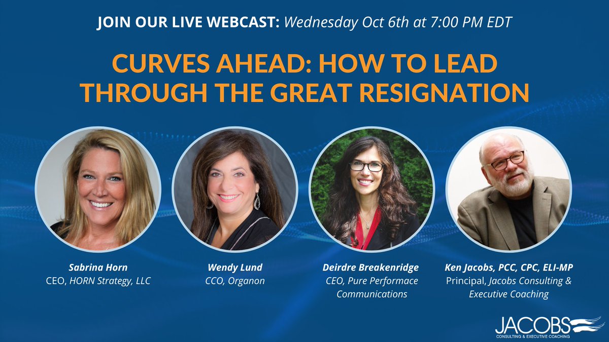 Just one hour until we're LIVE! Join us here for the Taking the Lead #Livestream, covering advice to leaders navigating #TheGreatQuit.