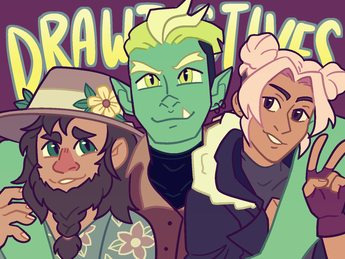 CRMSNCRYPTD's tweet photo. the friend group! #drawtectives @DrawfeeShow https://t.co/V8OeZ2iYK0