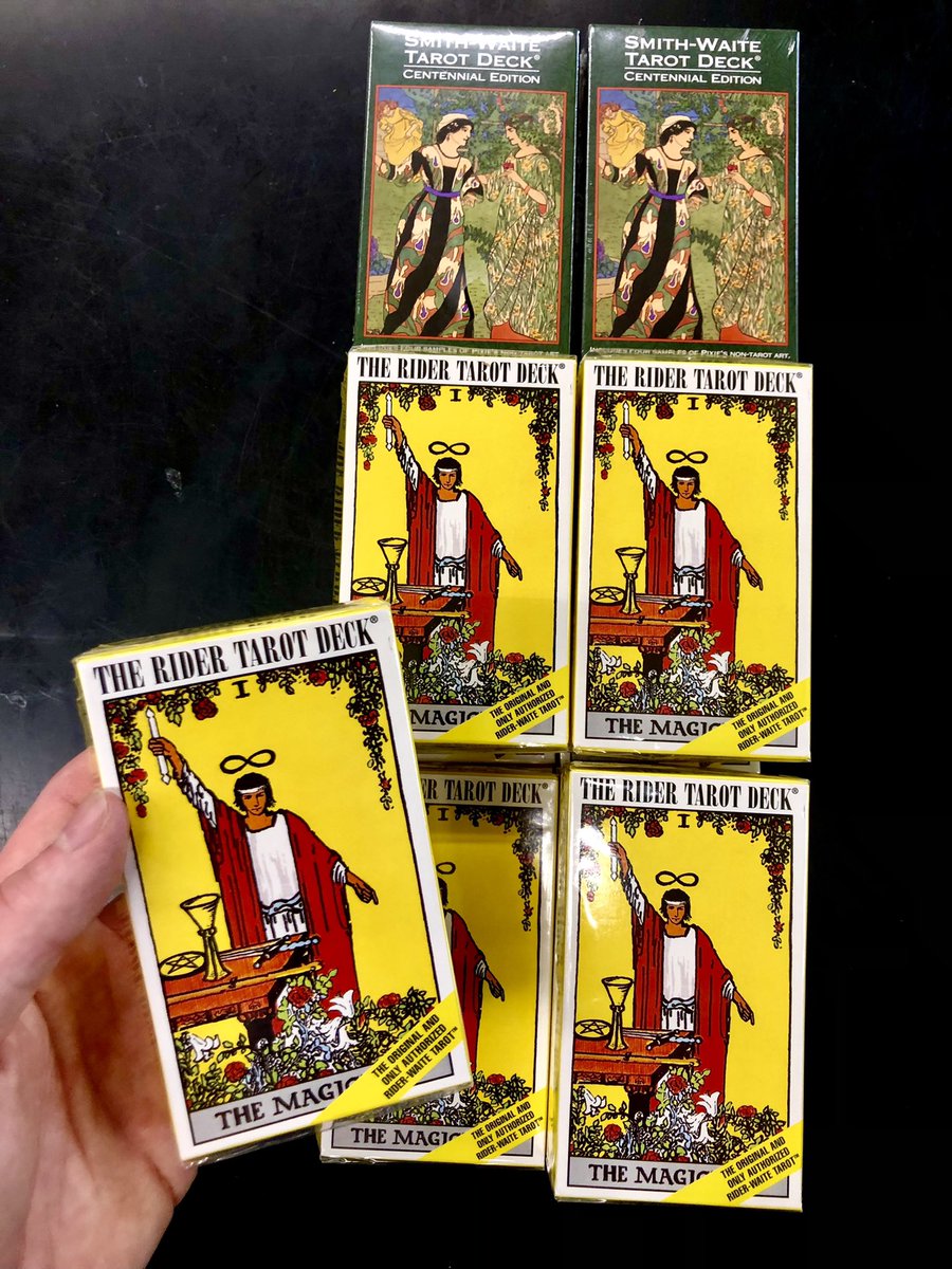 wisdom_ages's tweet photo. A little preview of new, #inspirational #Tarot &amp; #OracleCards going out on the shelves 😍 This is just the start of a large new selection we just got in stock! 🤩

#TarotReading #tarotreader #RiderWaite #SmithWaite #SmithWaiteCentennial #viking #vikings #oracle #Connecticut #art https://t.co/qJ0DSrn1Ag