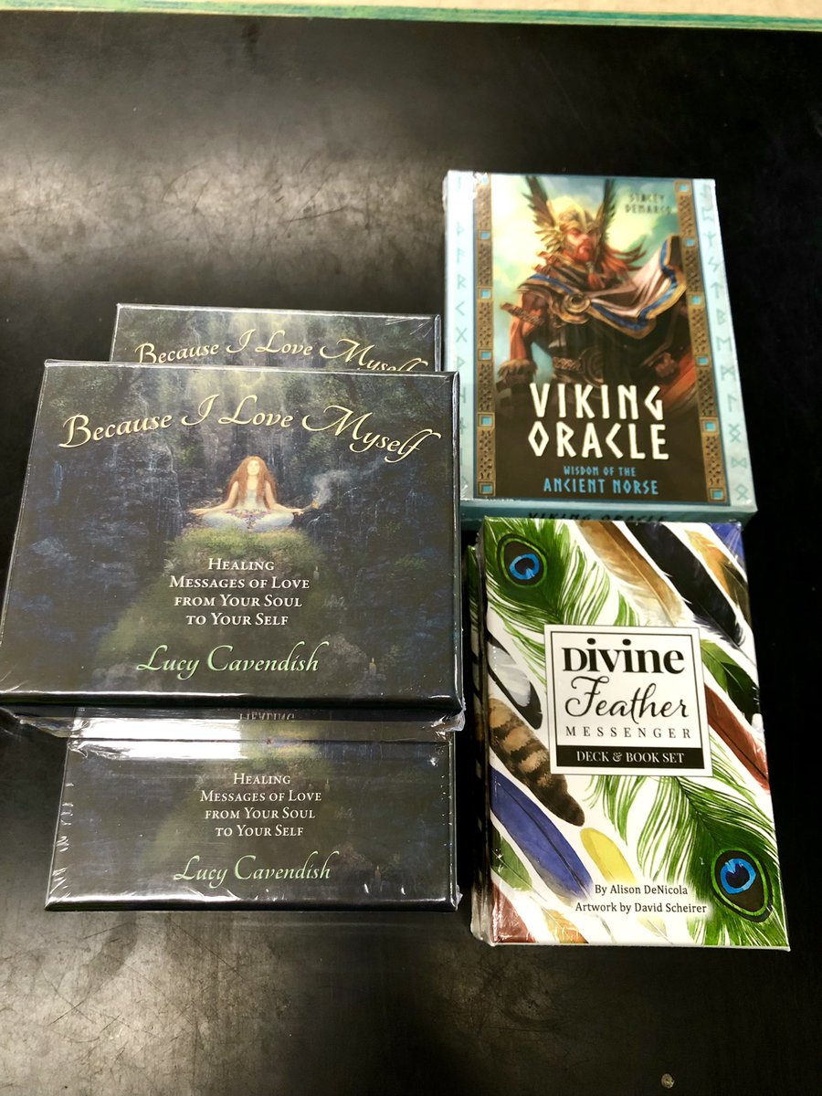 wisdom_ages's tweet photo. A little preview of new, #inspirational #Tarot &amp; #OracleCards going out on the shelves 😍 This is just the start of a large new selection we just got in stock! 🤩

#TarotReading #tarotreader #RiderWaite #SmithWaite #SmithWaiteCentennial #viking #vikings #oracle #Connecticut #art https://t.co/qJ0DSrn1Ag