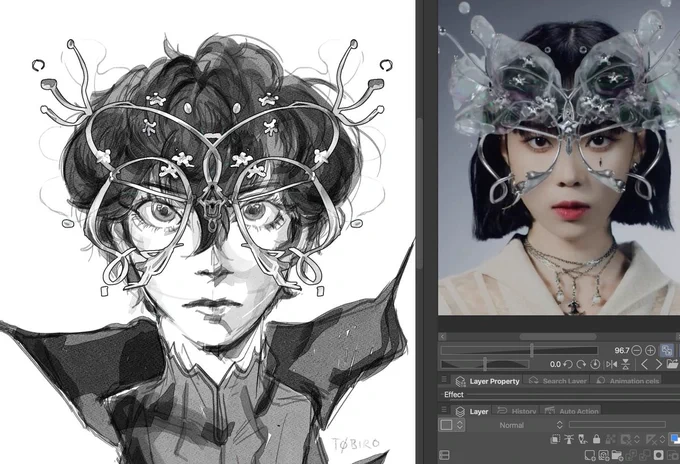 this was supposed to be a chrome study bc ive been obsessed w aespas concept pics lately but i realized im not physically capable of doing all that 🙏 heres da scrap 