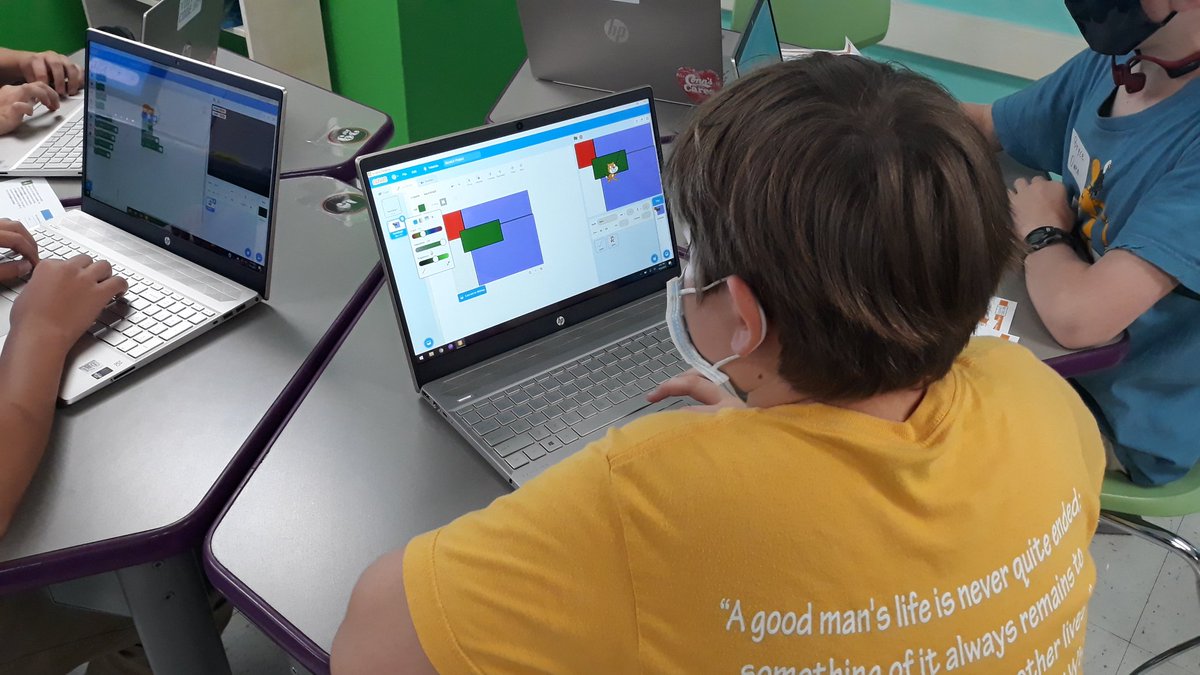 BWhirledCulture's tweet photo. CoderPals starting their 4th year serving the communities of Camelot, Montgomery, Serna, Walzem, Windcrest, and this year East Terrell Hills! We are so excited to meet our new friends at the elms and write some code! #CoderPals #DATADoes @dataedwhite @NEISD @YouthCodeJam https://t.co/UfyOaHej1W