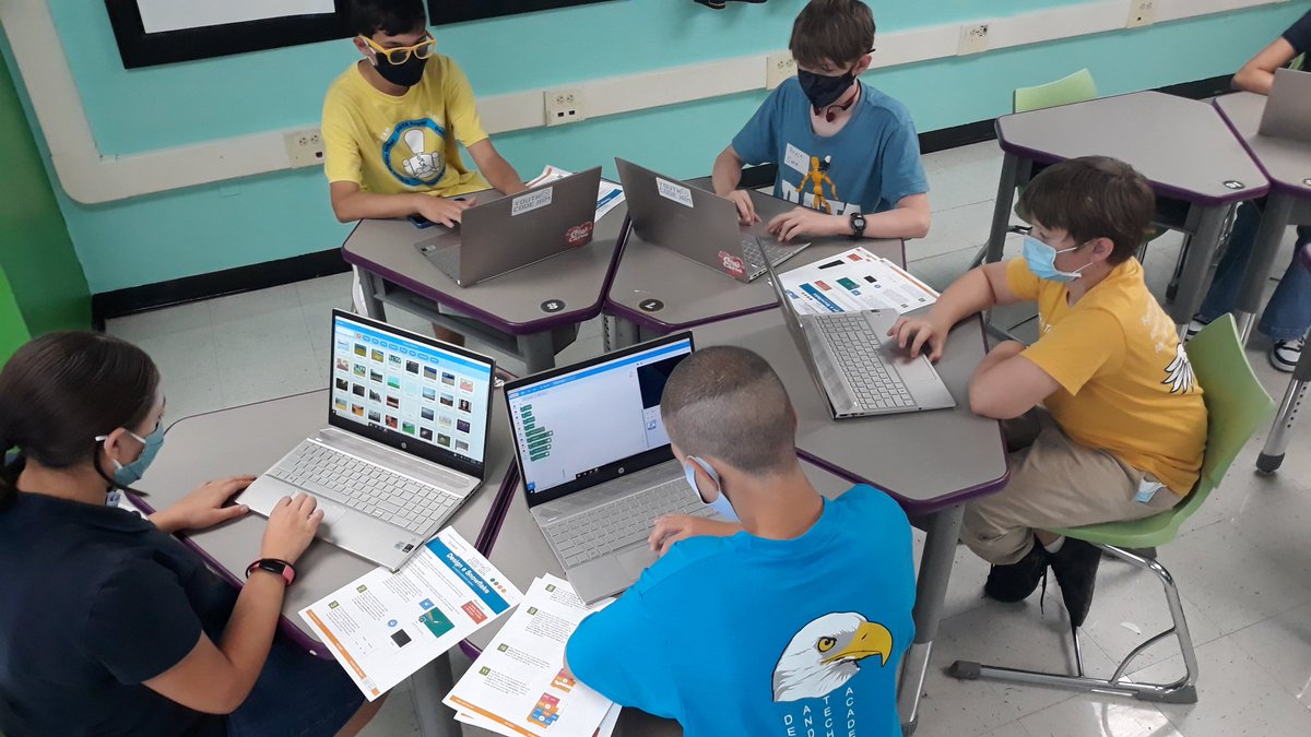 BWhirledCulture's tweet photo. CoderPals starting their 4th year serving the communities of Camelot, Montgomery, Serna, Walzem, Windcrest, and this year East Terrell Hills! We are so excited to meet our new friends at the elms and write some code! #CoderPals #DATADoes @dataedwhite @NEISD @YouthCodeJam https://t.co/UfyOaHej1W
