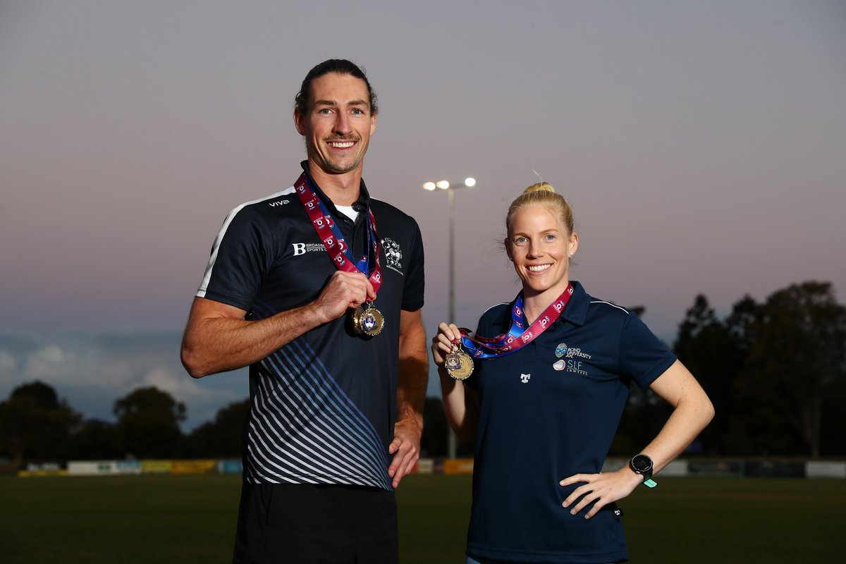 Iconic! 2️⃣ superstars of QLD state league footy. 

Jordan Moncrieff  - J.A. Grogan Medal, John Wren Trophy, Ray Hughson Medal, Team of the Year and premiership player 🏆

Shannon Danckert  - 2021 <a href="/BondUniversity/">Bond University</a> QAFLW Best &amp; Fairest player, and inaugural Emma Zielke Medalist🥇