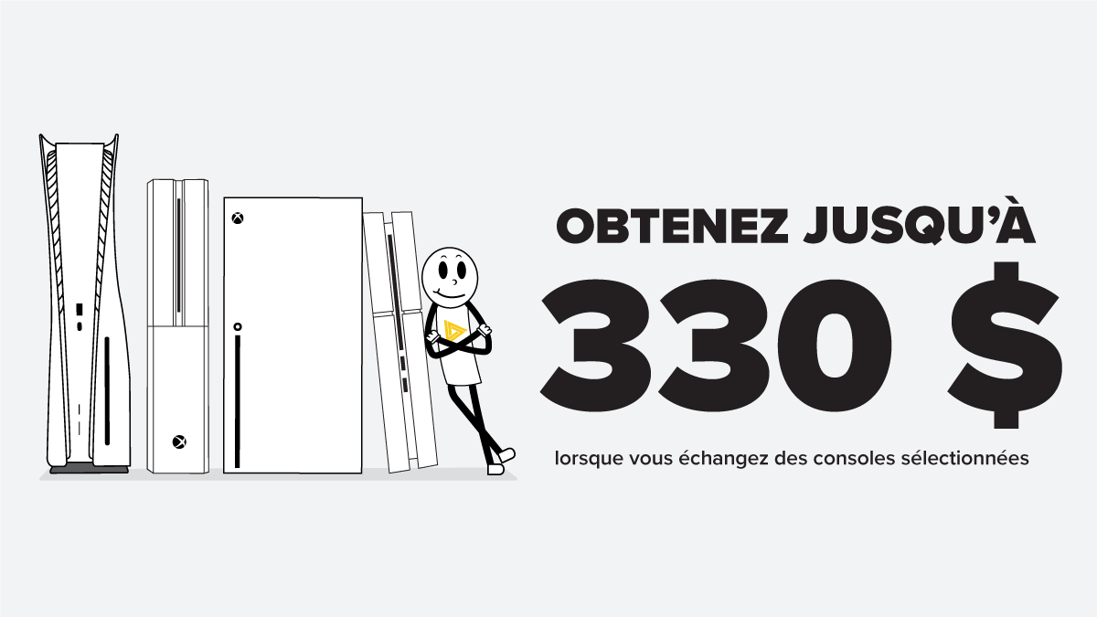 ebgamescan's tweet photo. Obtenez jusqu’à 330 $ en crédit d’échange lorsque vous échangez des consoles sélectionnées!

Voir détails et consoles admissibles ici : https://t.co/J8DjnOslYO https://t.co/HtZ6du4i0T