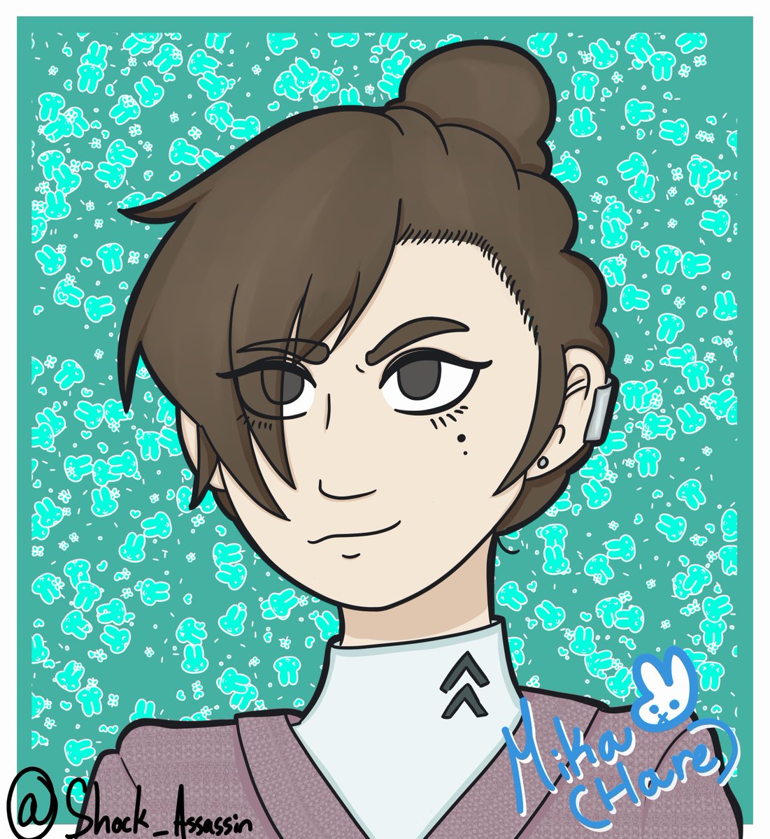 Shock_Assassin's tweet image. #Oc_tober day 6: my #Persona5 oc, Mika! She's a Phantom Thief with the codename Hare, her persona is Boudica, and her weapons are a sword and a crossbow

#personaoc #persona