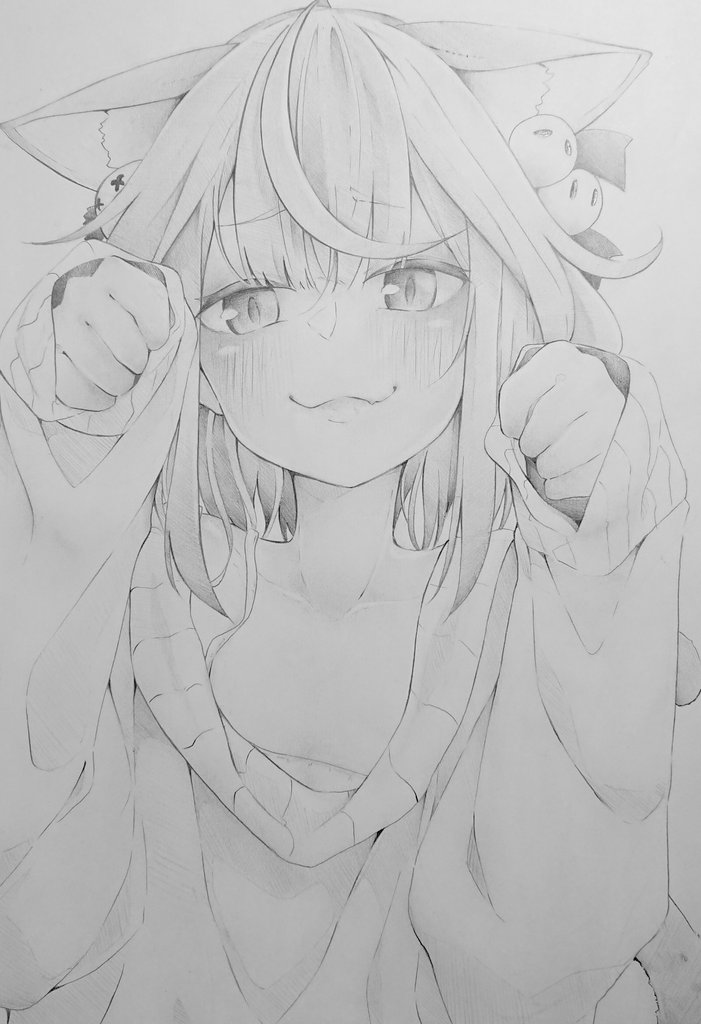 やっぱりアナログの方が描き馴れているってのもあると思うけど自分のアナログ絵とデジタル絵ってまじで絵柄変わる気がする🤔
こんな感じ↓ 