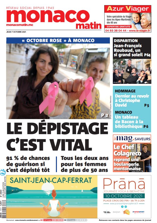 Monaco_Matin's tweet photo. La une de Monaco-Matin du jeudi 7 octobre https://t.co/ZhuPsJ37aG