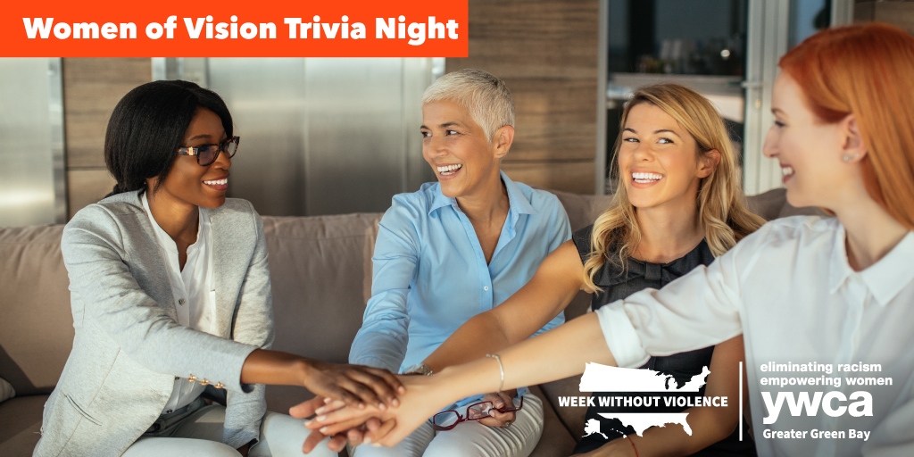 The first ever Women of Vision Trivia Night will be on Thursday, October 21 from 6:30-8 PM. Come alone or with a team, and enjoy the fun with appetizers and mocktails!

Tickets cost $25 and must be purchased ahead of time: bit.ly/3iXIcVN

#WWV21 #EmpoweringWomen