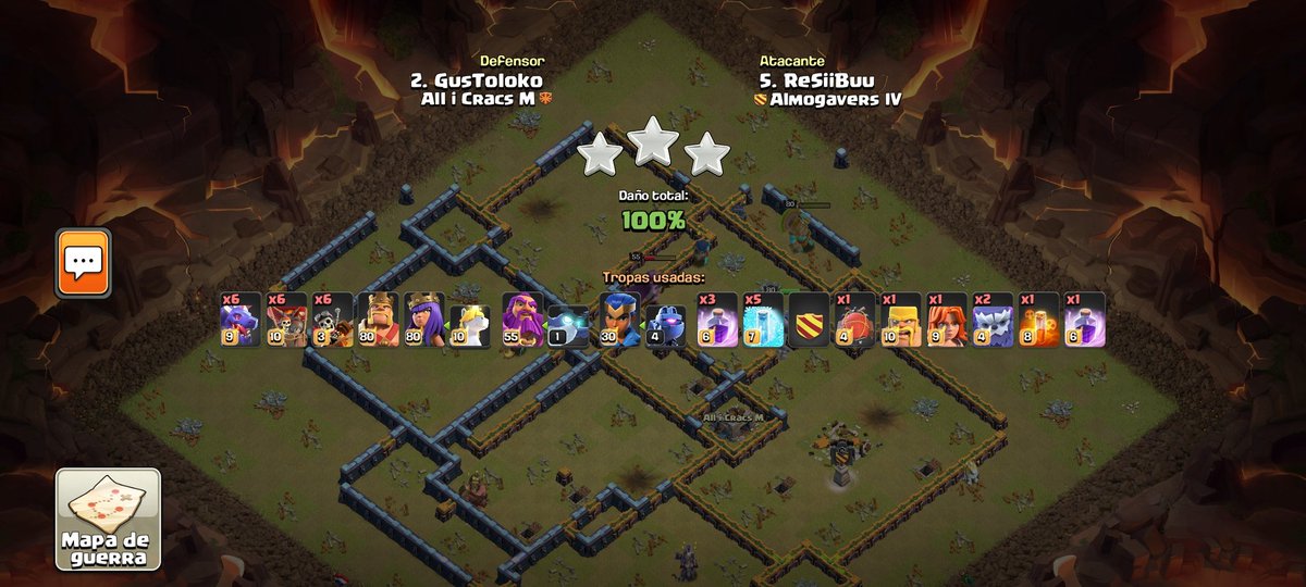 Felicitar a <a href="/ALLiCRACS/">ALLiCRACS</a> per la guerra, però en especial a l'equip per la victoria! 2/2 a la <a href="/lligacatclash/">Lliga Catalana Clash</a> ! També 2/2 de #Resibuu MVP!

Seguim D!