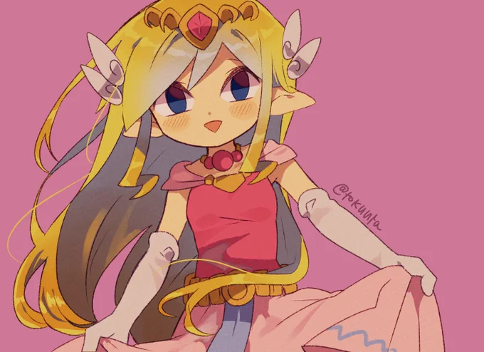 少し前のと、ここ最近描いた気に入ってるゼルダ姫 