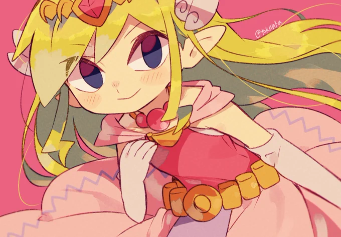 少し前のと、ここ最近描いた気に入ってるゼルダ姫 