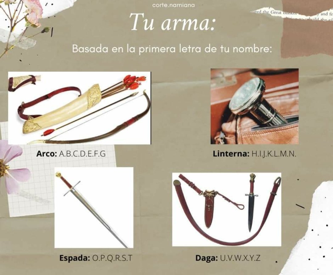 ¿Listo para la batalla? ¿Qué arma te tocará usar?
#NarniaDay #Narnia #TheChroniclesOfNarnia