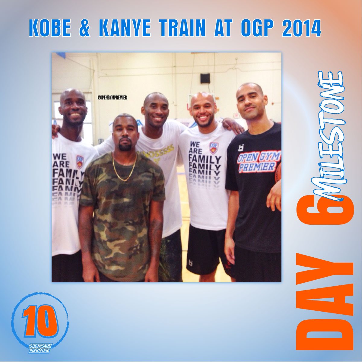 OpenGymPremier's tweet photo. #OGP10Year Day 6! The Late Great Kobe Bryant began training with us and helped bring in 30+ elite NBA players over the years to train at OGP. 🐐🐍 https://t.co/G2HMrJhqAA