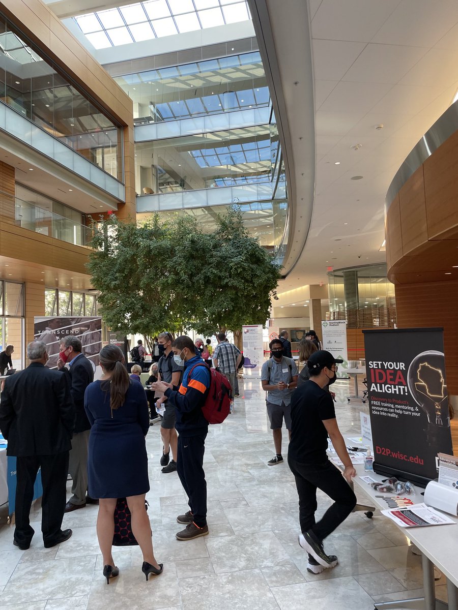 The #UWInnovateWeek Resource Fair is underway! We’ll be here until 6! ⁦<a href="/WARF_News/">WARF (Wisconsin Alumni Research Foundation)</a>⁩ #startup #entrepreneur