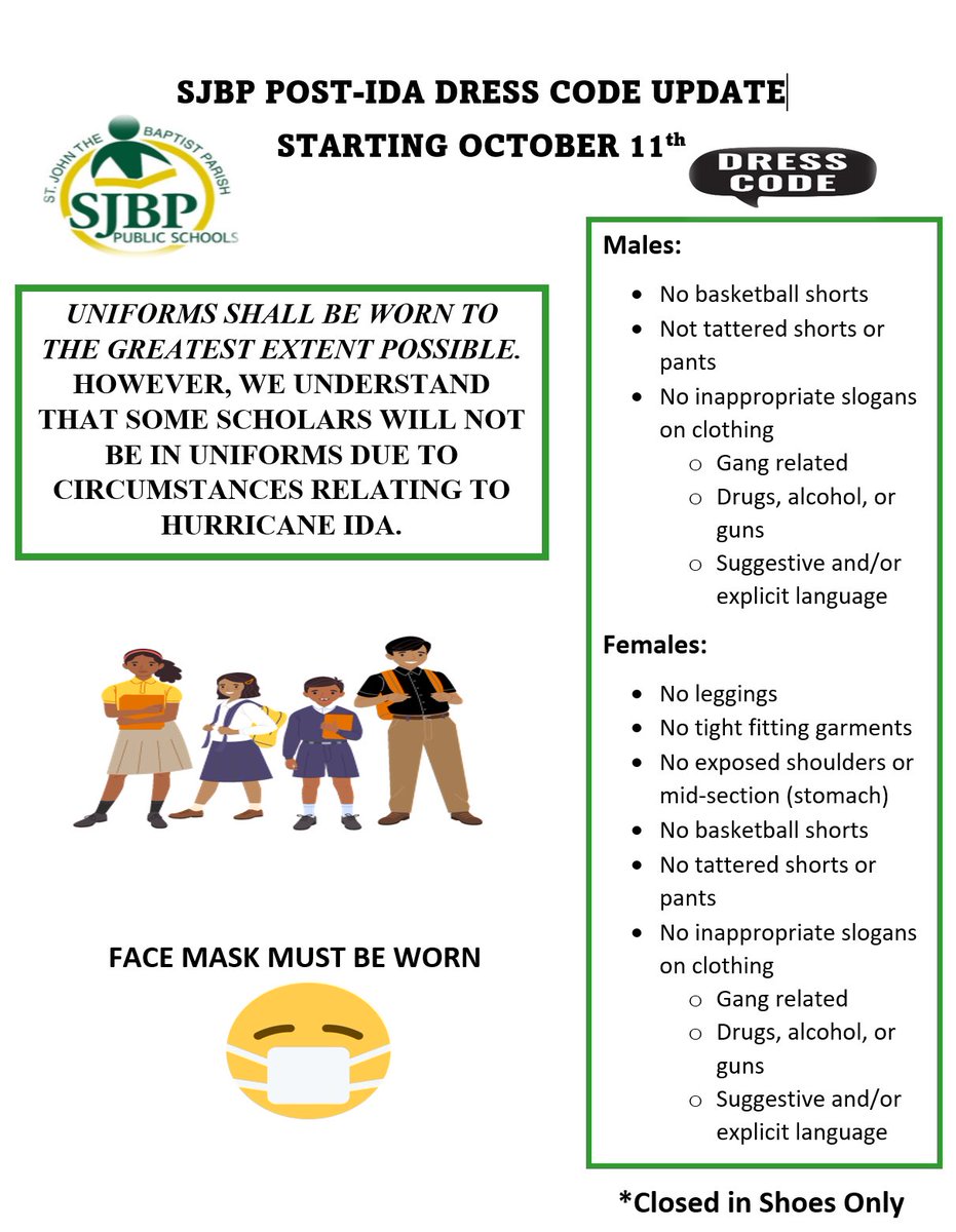 SJBPS118's tweet photo. Post Ida School Re-Opening Information for Parents &amp; Students-visit our district website to download a copy.  https://t.co/g61Qyhc7RI https://t.co/nqcN1iE7Fz