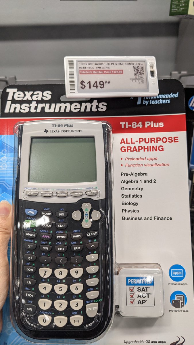 Spotted in best buy and WAIT why is this shit still $150?! 

#texasinstruments