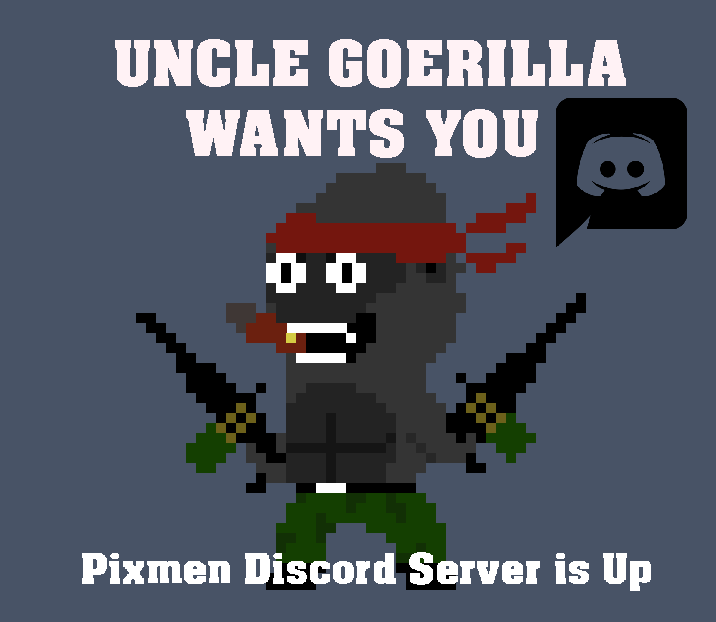 PIXMEN_official's tweet photo. #Pixmongers rejoice! PIXMEN discord server is up. Be the first to see PIXMEN related news, mess around with your fellow Pixmongers and  follow new PIXMEN games. Join now to get 1 common guerilla PIXMEN.
https://t.co/PGrsEy40qM 
#NFT #nfts #NFTCommunity #NFTGiveaway #nftcollector https://t.co/lgBkShpdqX
