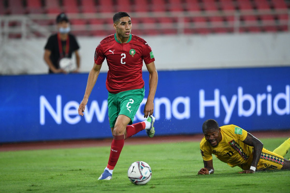 AchrafHakimi's tweet photo. Good night with a win and goal!!🧏🏾‍♂️🇲🇦 https://t.co/snOux8eK8A