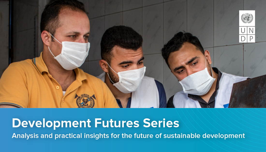 UNDP's tweet image. #COVID19 urged a rethinking and transformation of systems and institutions to respond to urgent challenges and needs on a global scale. Our Development Futures Series shows 🆕 data, insights, and analysis on the #FutureOfDevelopment.

📖 Read more here: bit.ly/3kgfqka