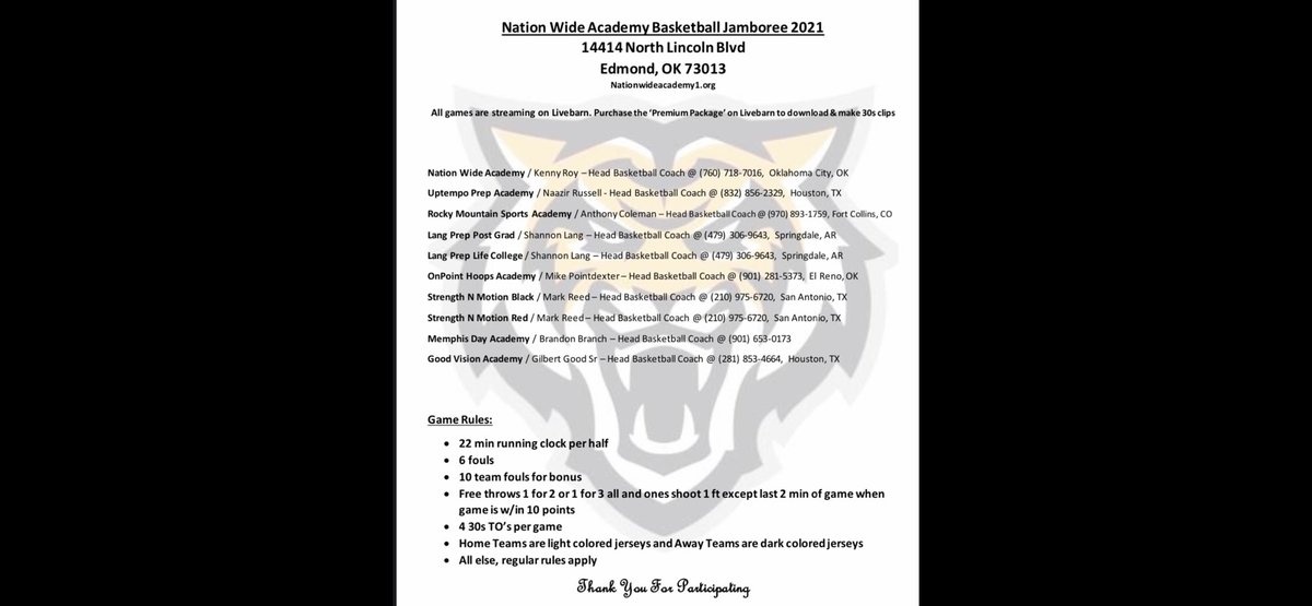 NWA_2017's tweet photo. 2nd Annual JAMBOREE in OKC OCTOBER 13th &amp; 14th  GAMES Streamed https://t.co/ZMdmRqI5QB Day 1 action begins @ 1pm-6pm &amp; Day 2 @ 10am-3pm #CheckltOuT This event will be loaded with #Talent @NWA_2017 @coachroysd College Coaches welcome from all levels to attend at the Hive Complex https://t.co/rvarJwJj3c