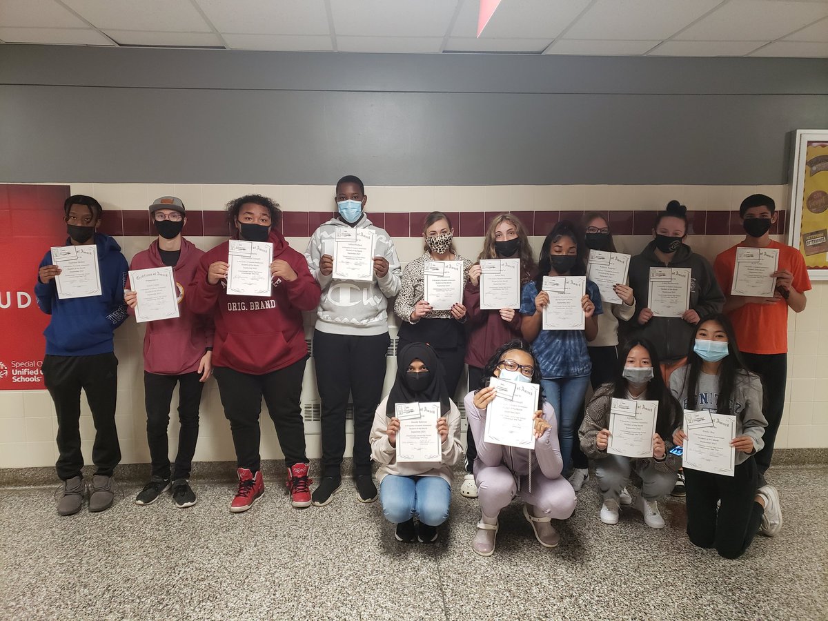 CCSDHighSchool's tweet photo. September Student of the Month winners https://t.co/59Mb2qgZPy